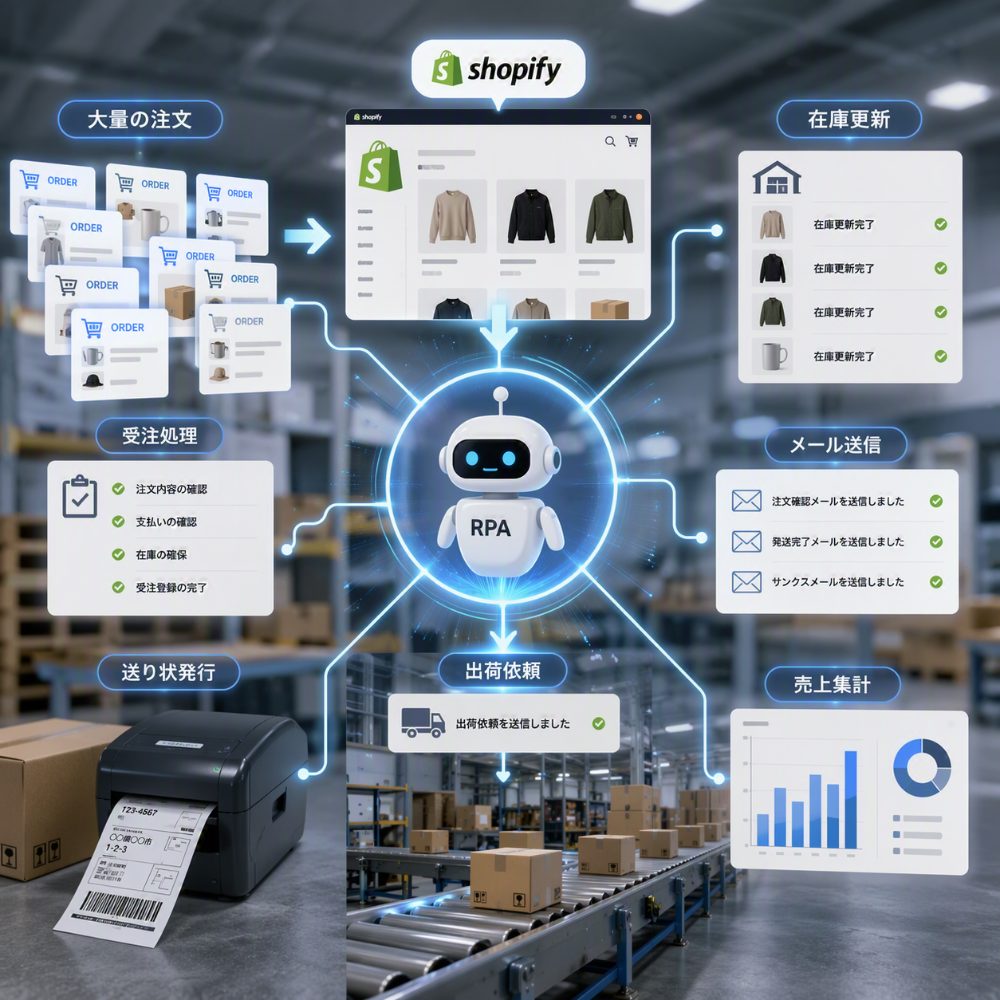Shopify RPAによるEC自動運営DX